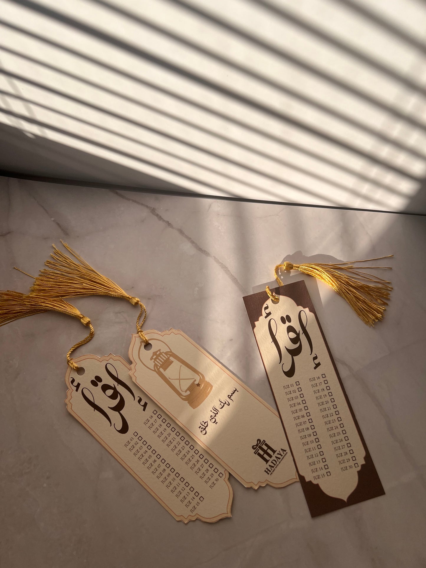 Quran Bookmark with Juzz Checklist